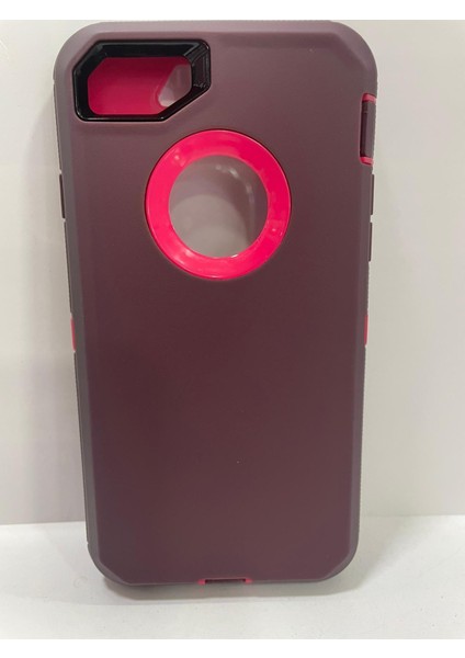 Apple iPhone 7-8 Uyumlu Pembe Tam Koruma Kılıf