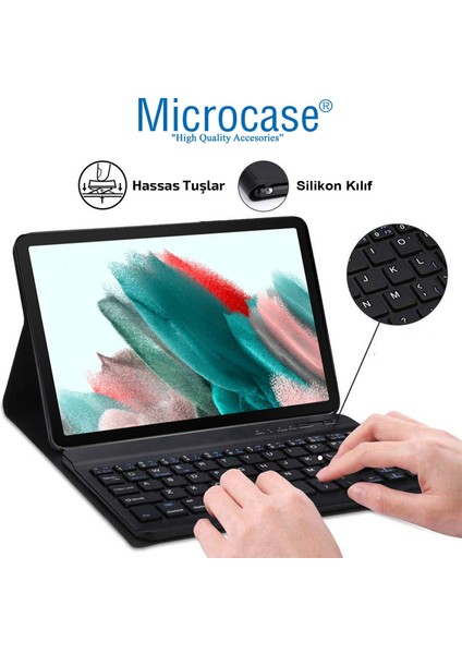 Samsung Galaxy Tab A8 SM-X200 10.5 2021 Bluetooth Klavyeli Standlı Kılıf - Bkk4