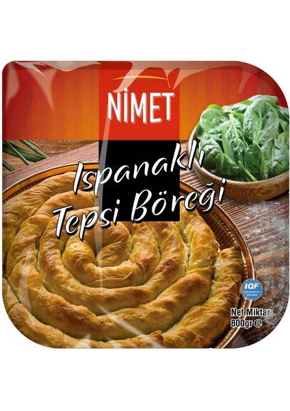 Dondurulmuş Ispanaklı Tepsi Börek 800 gr