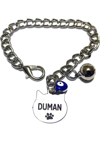 Ayz Kedi Tasması, Kedi Künyesi, Zincirli Kedi Künyesi, Kedi Isimlik 30 cm fırsatları