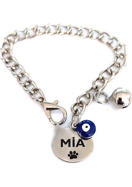 Ayz Kedi Tasması, Kedi Künyesi, Zincirli Kedi Künyesi, Kedi Isimlik 30 cm indirimleri