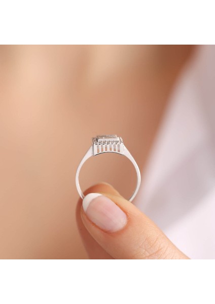 Beyaz Altın Baget Yüzük Özel Tasarım modelleri