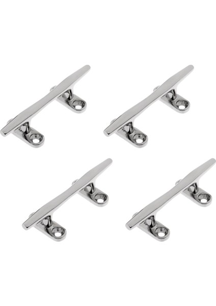 Paslanmaz Çelik Ağır Tekne Dock Güverte Deniz Yat Hattı Halat Cleat 4 Adet (Yurt Dışından)