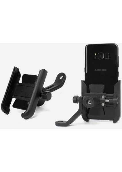 4.0-6.5cm Motosiklet Için Cep Telefonu Tutucu - Siyah (Yurt Dışından) indirimleri