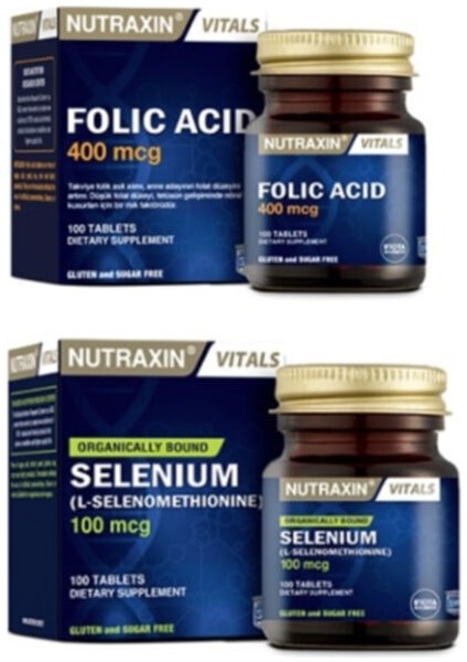 400 Mcg Folic Acid + Selenometiyonin Formunda Selenyum 100 Mcg