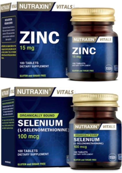 Zinc 15 Mg 100 Tablet + Selenium 100MCG 100 Tablet