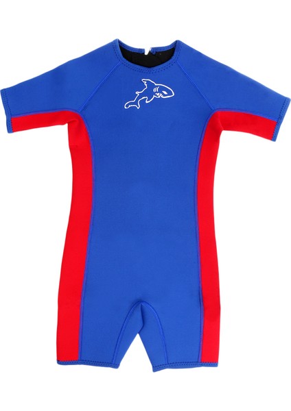 Strade Store Çocuklar Wetsuit 3mm Neopren Sörf Yüzme Geri Zip Spring Suit 4-5 Yıl M