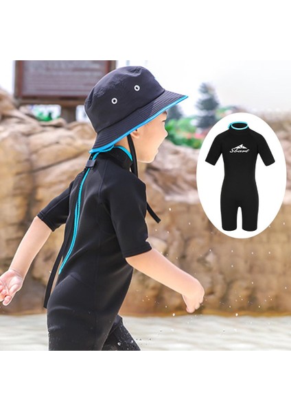 Strade Store Çocuklar Dalış Wetsuit Tek Parça Islak Takım Sörf Dalış Mayo Güneş Koruma Xl