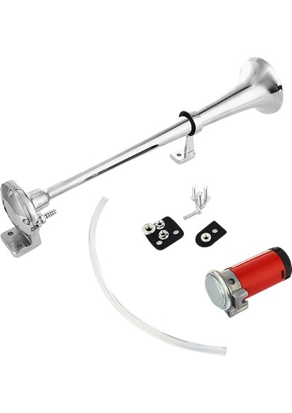 Süper Loud Tek Trompet Hava Korna Kompresörü 150DB Kamyon Tekne Suv Tren Için (Yurt Dışından) fiyatları