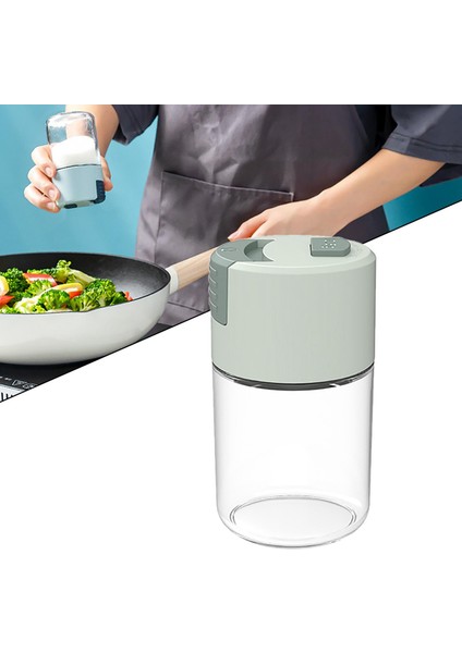 Baharat Kavanoz Tuz Çalkalayıcı ile Ayarlanabilir Delikli Mutfak Aracı Ev Restoran Yeşil