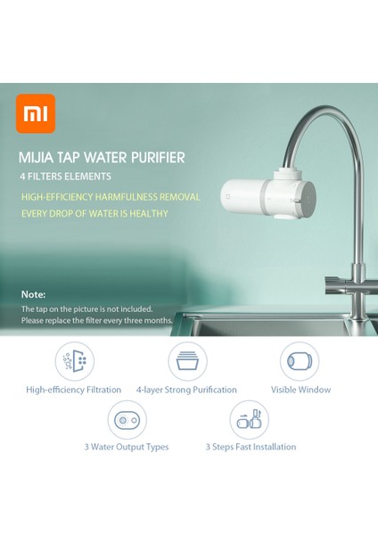Mijia MUL11 Su Arıtma Başlığı - Beyaz (Yurt Dışından) modelleri