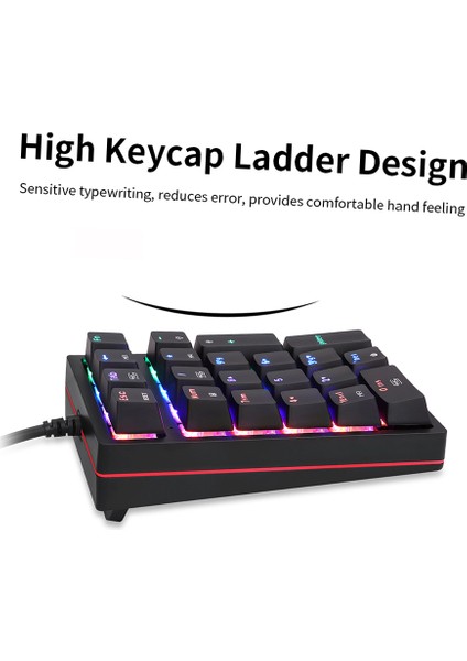 K24 Sayısal Mekanik Klavye 21 Tuşlar USB modelleri