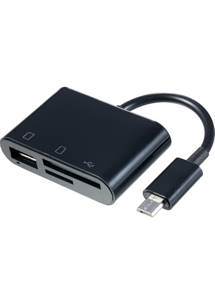 3'ü 1 Arada Mikro USB - Usb2.0+Sd+Tf Adaptörü Mikro(Yurt Dışından)