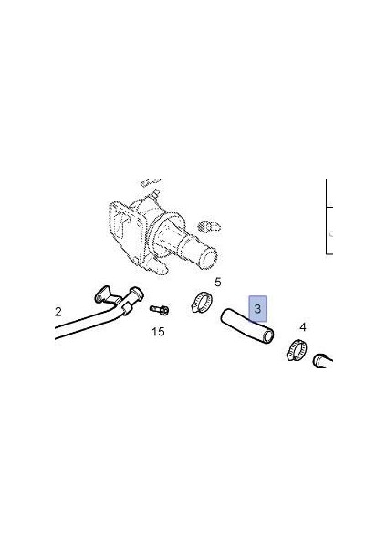 Opel Meriva A 1.3 Dizel Termostat Ara Boru Ibraş Marka fiyatları