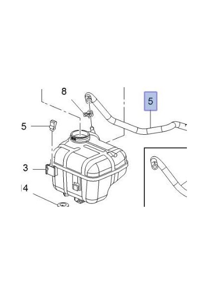 Opel Insignia A16XER Yedek Su Depo Gaz Boşaltma Hortumu Ibraş Marka fiyatları