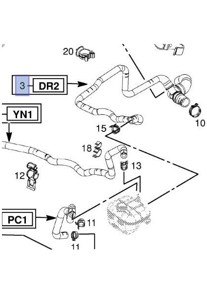 Opel Astra H Z13DTH Dizel Motor Radyatör Çıkış Hortumu Ibraş Marka fiyatları