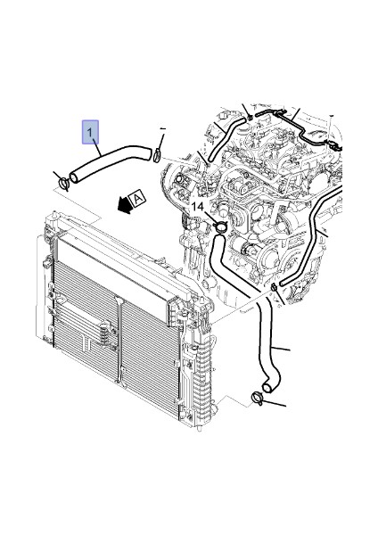 Opel Antara 2.0 Dizel Motor Radyatör Giriş Borusu Ibraş Marka IBR-21701 fiyatları