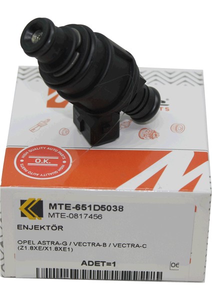 Opel Astra G Z1.8xe-X1.8xe1 Motor Enjektör Mette Marka 651D5038 modelleri