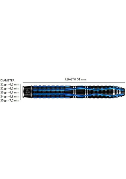 Ice Recut %90 Tungsten Dart Oku