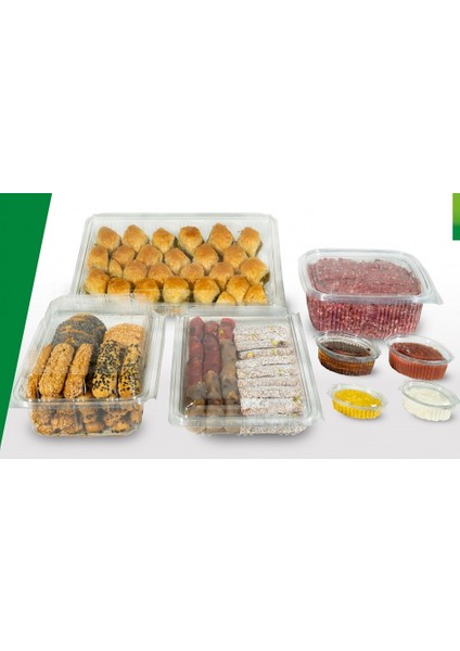 Plastik Sızdırmaz Gıda Kabı 100'LÜ 250 gr Düz Kapak modelleri