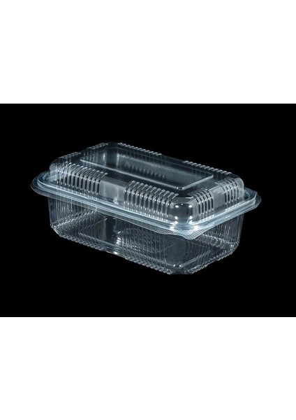 Plastik Sızdırmaz Gıda Kabı 100’LÜ 1000 gr Bombeli Yüksek Kapak