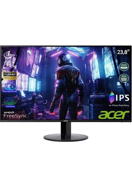 SB241Y 23.8" 75Hz 1ms (HDMI + VGA) FreeSync Full HD IPS LED Monitör UM.QS1EE.001