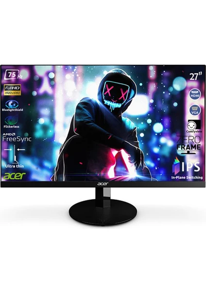 SA270Abi 27" 75Hz 4ms (HDMI+Analog) FreeSync Full HD IPS Monitör UM.HS0EE.A01