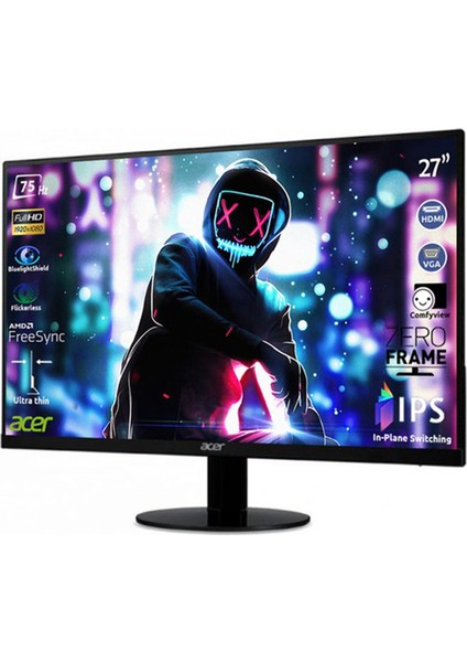 SA270Abi 27" 75Hz 4ms (HDMI+Analog) FreeSync Full HD IPS Monitör UM.HS0EE.A01