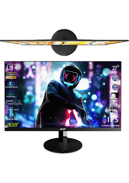 SA270Abi 27" 75Hz 4ms (HDMI+Analog) FreeSync Full HD IPS Monitör UM.HS0EE.A01