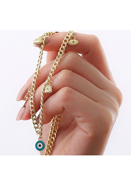 Kadın Gümüş Zincir Model Sembol Şans Kolye