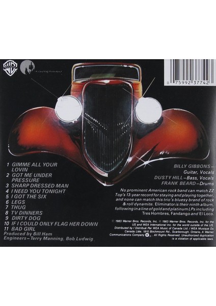 Zz Top / Eliminator (Plak)