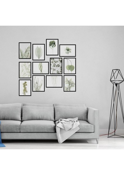 Soluk Çiçekler 12 Parça Mdf TABLOZLLTB190
