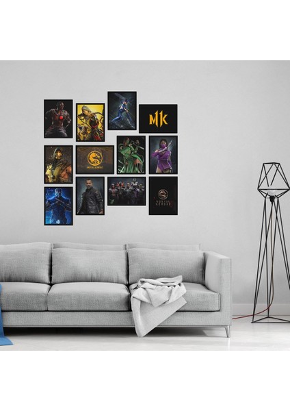 Mortal Kombat 12 Parça Mdf TABLOZLLTB3677