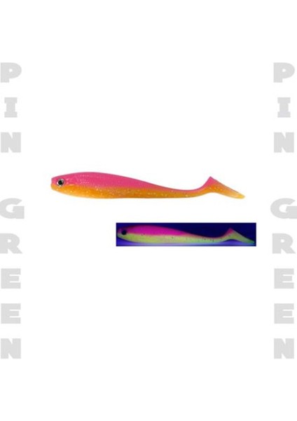 Duck Tail 9cm Silikon Balık - Pingreen