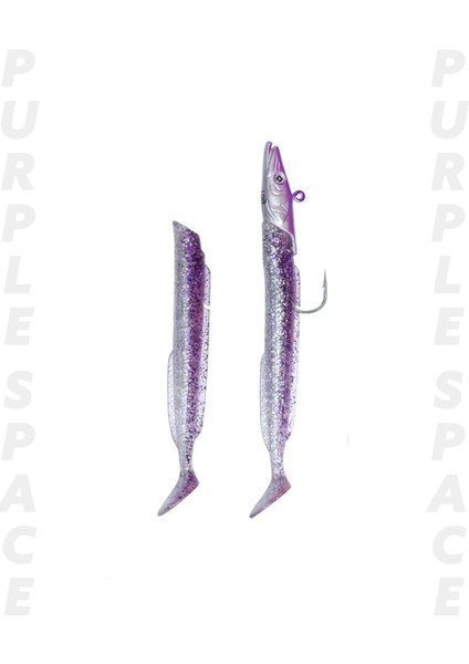 Salt Eel 10CM 12GR X2 Silikon Yem - 018 Purple Space