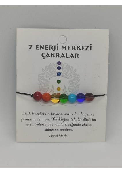 7 Çakra Doğal Taş Bileklik Yedi Enerji Merkezi Çakralar