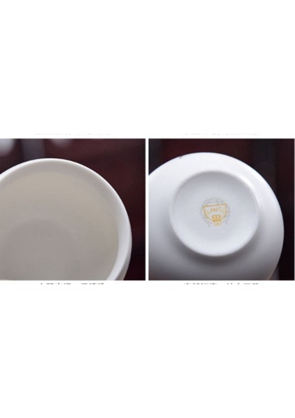 1 Adet Çin Seramik Çay Kupası Beyaz Porselen Kung Fu Bardaklar Kolu ile Drinkware Şarap Kahve Kupa Teacup Toptan | Teacups (Yurt Dışından)