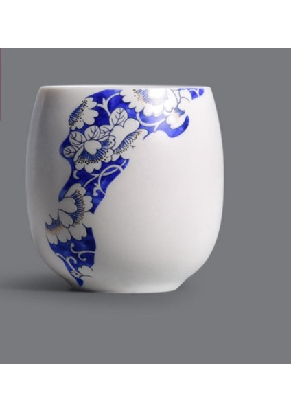 1 Adet Çin Seramik Çay Kupası Beyaz Porselen Kung Fu Bardaklar Kolu ile Drinkware Şarap Kahve Kupa Teacup Toptan | Teacups (Yurt Dışından)