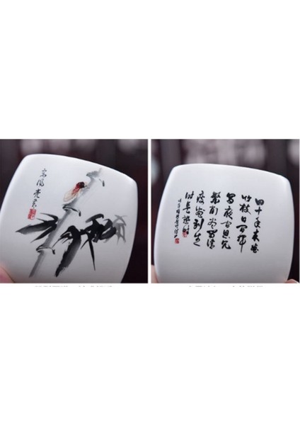 1 Adet Çin Seramik Çay Kupası Beyaz Porselen Kung Fu Cups Çömlekçilik Kolu ile Drinkware Şarap Kahve Kupa Teacup | Teacups (Yurt Dışından)