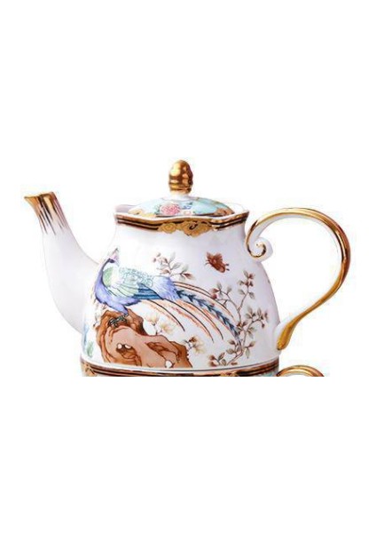 Seramik Kokulu Çay Çay Seti Çaydanlık Kupası Ulusal Gelgit Anne ve Çocuk Pot Set Seramik Çiçek Çaydanlık (Yurt Dışından)