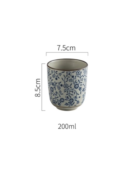 Geleneksel Çin Tarzı Handpainted Seramik Çay Fincanı Çin Porselen Kahve Çay Bardağı H315 | Teacups (Mavi) (Yurt Dışından) fiyatları