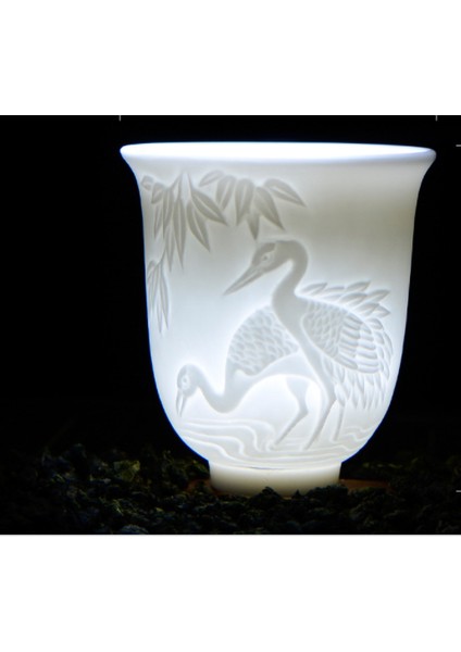 Seramik Ejderha Phoenix Teacup Zen Yeşim Porselen Su Kupa Yaratıcı Kabartmalı Küçük Çay Kase Doğum Günü Hediyeleri Master Cup Drinkware | Teacups (Yurt Dışından) fırsatları