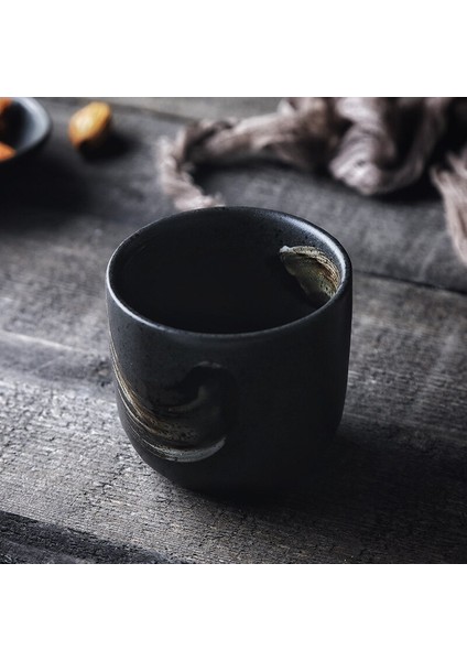 Çin Retro Tarzı 180 ml Yaratıcı El Boyalı Seramik Çay Fincanı Ev Ofis Porselen Çay Bardağı Buzlu Hissetmek | Teacups (Yurt Dışından) modelleri