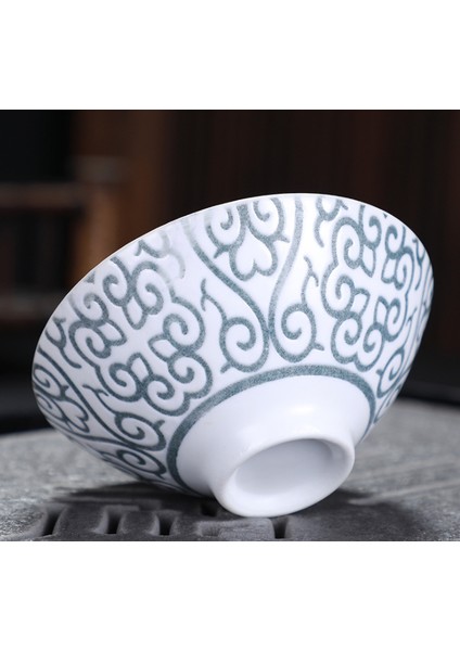 1 Adet Yüksek Dereceli Gümüş Kaplama Seramik Çay Bardağı Drinkware Çin Kung Fu Çay Seti Çay Fincanı Puer Oolong Çay Seramik Kupası Için Porselen | Teacups (Yurt Dışından)