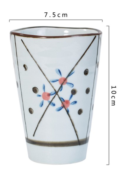 Yüksek Kapasiteli 250 ml Geleneksel Çin Tarzı Handpainted Seramik Çay Fincanı Çin Porselen Büyük Kahve Çay Kupası H273 | Teacups (Yurt Dışından) modelleri