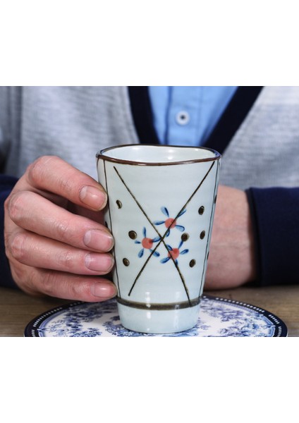 Yüksek Kapasiteli 250 ml Geleneksel Çin Tarzı Handpainted Seramik Çay Fincanı Çin Porselen Büyük Kahve Çay Kupası H273 | Teacups (Yurt Dışından) fırsatları
