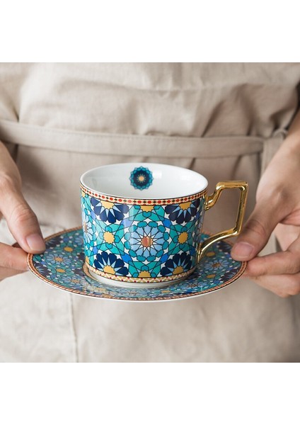 Avrupa Tarzı Kahve Fincanı ve Tabağı Çay Bardağı Set Fas Tarzı Fincan Ins Tarzı Ingiliz Tarzı (Yurt Dışından)