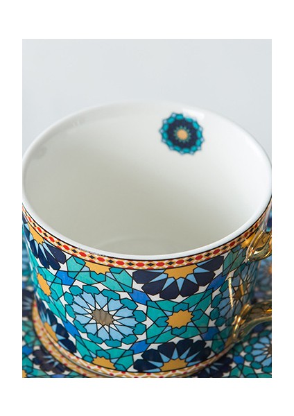 Avrupa Tarzı Kahve Fincanı ve Tabağı Çay Bardağı Set Fas Tarzı Fincan Ins Tarzı Ingiliz Tarzı (Yurt Dışından)