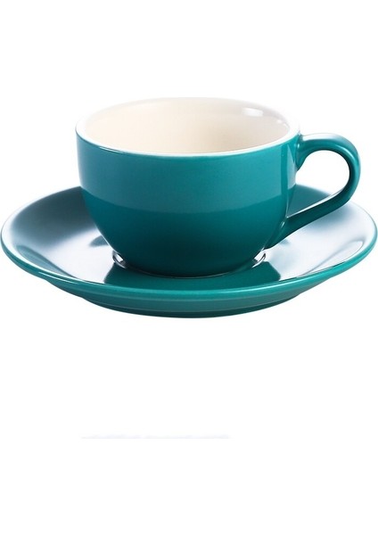 Yüksek Dereceli Seramik Kahve Fincanları Set Basit Avrupa Tarzı Cappuccino Çiçek Latte | Kahve Fincanı ve tabak Setleri (Yurt Dışından)