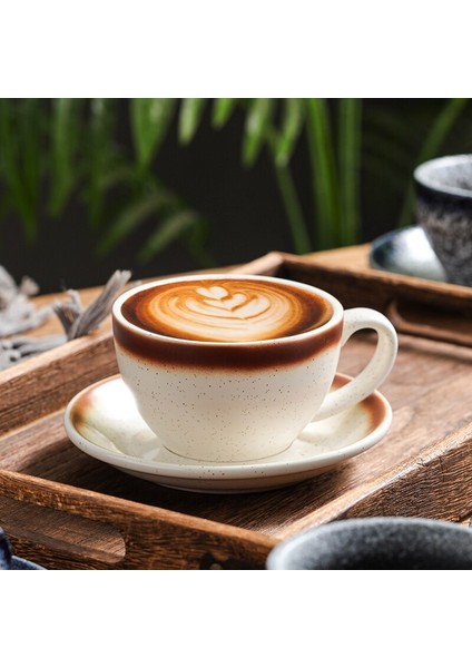 Japon Tarzı Kahve Fincanı Seramik Öğleden Sonra Çay Vintage Lüks Çevre Dostu Seyahat Kupası ve Tabağı Sevimli Tazas De Cafe Drinkware 5 | Teacup tabak Setleri (Yurt Dışından) modelleri